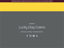 Tablet Screenshot of myluckydogcasino.com
